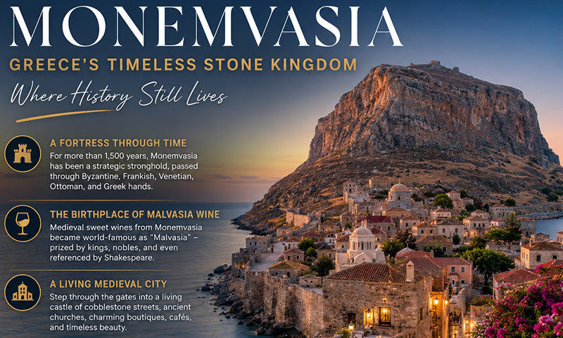 Monemvasia: Greece's Timeless Stone Kingdom Where History Still Lives
