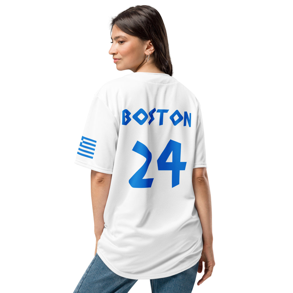 Greek Heritage Boston Red Sox Baseball Jersey