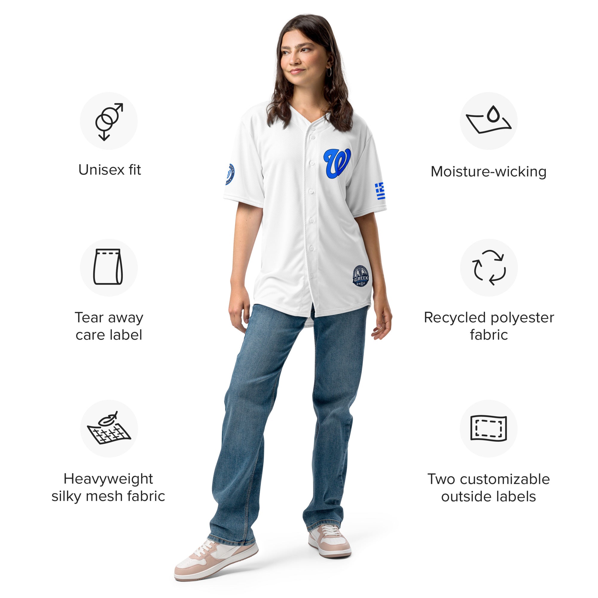 Greek Heritage Washington Nationals Baseball Jersey
