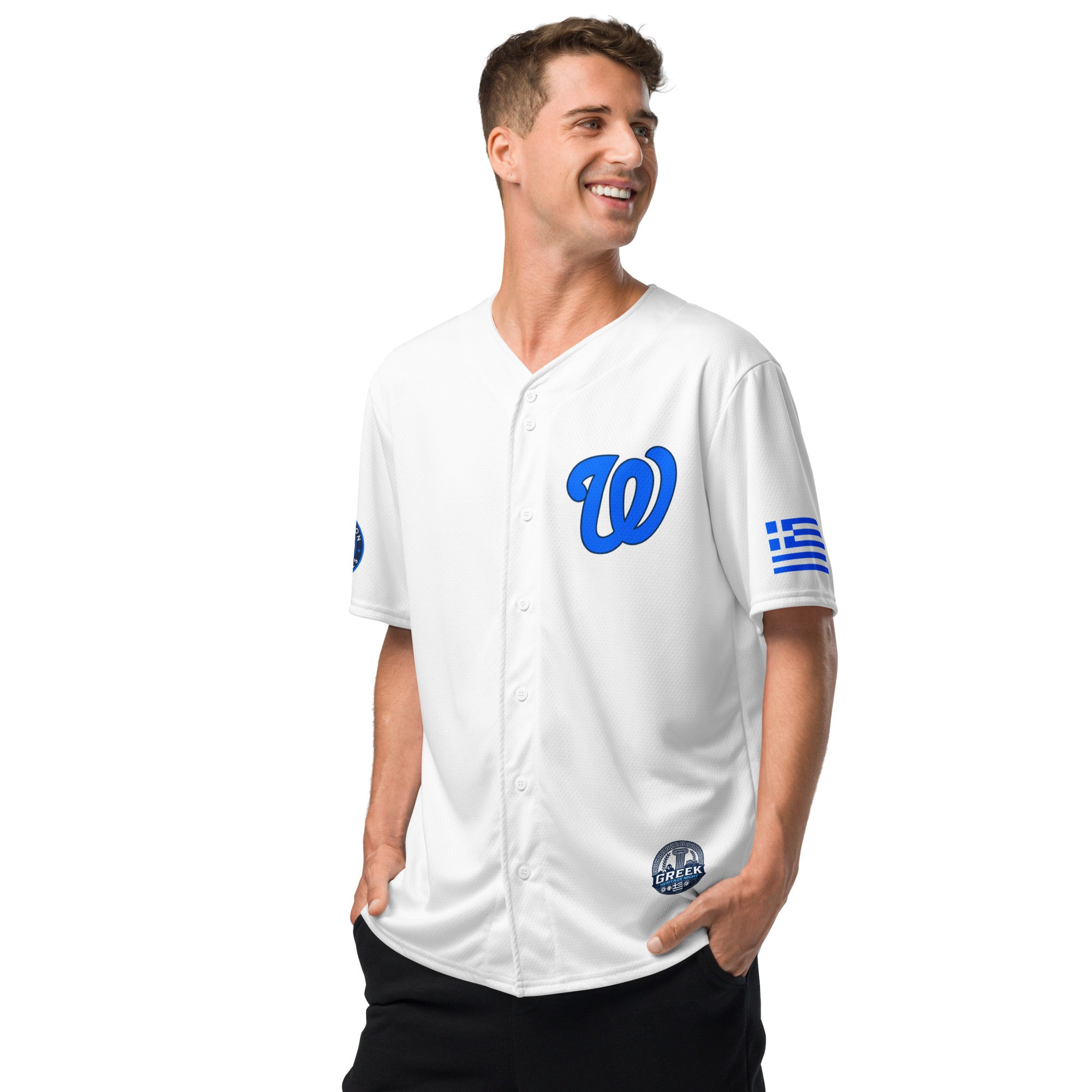 Greek Heritage Washington Nationals Baseball Jersey
