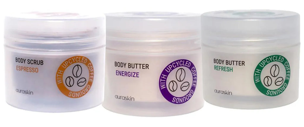 Auraskin Body Butter & Scrub 3-Pack