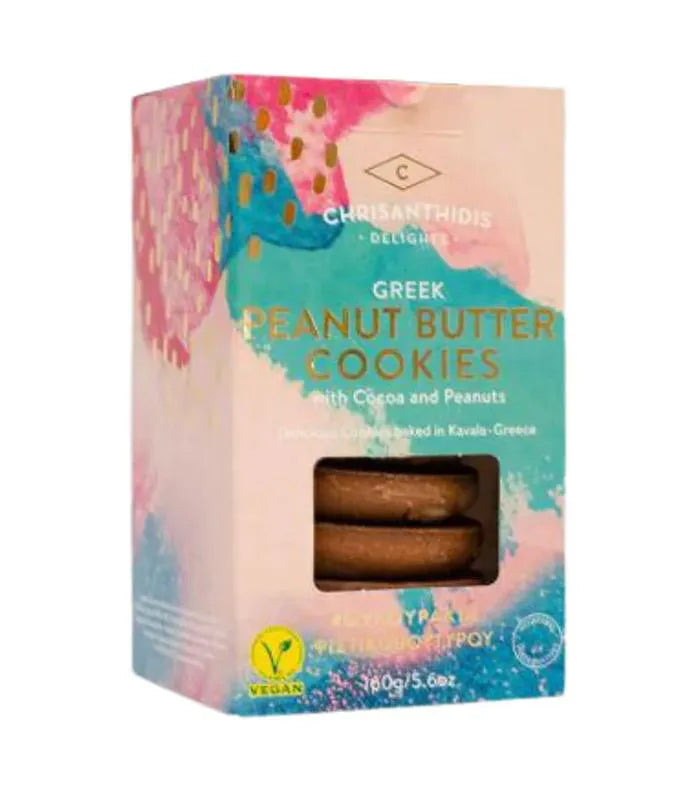 Peanut Butter Cookies with Cocoa & Peanuts