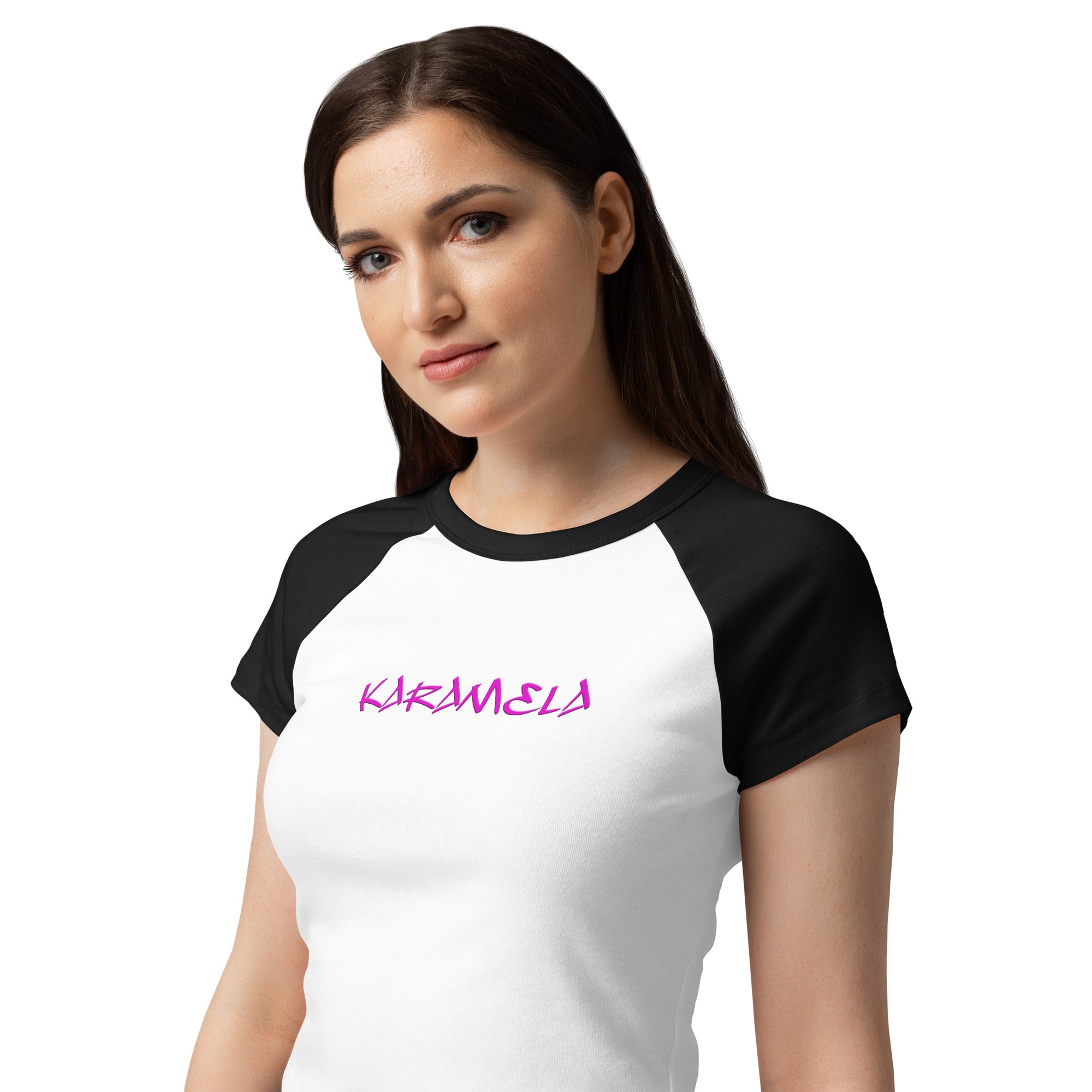 Women’s Karamela Micro Rib Raglan Baby Tee